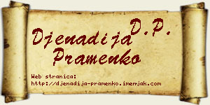 Đenadija Pramenko vizit kartica